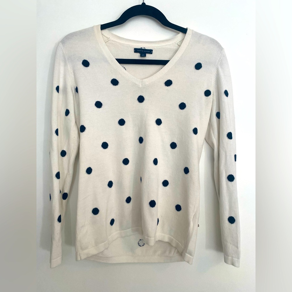 Tommy Hilfiger V-neck Polka dot Sweater